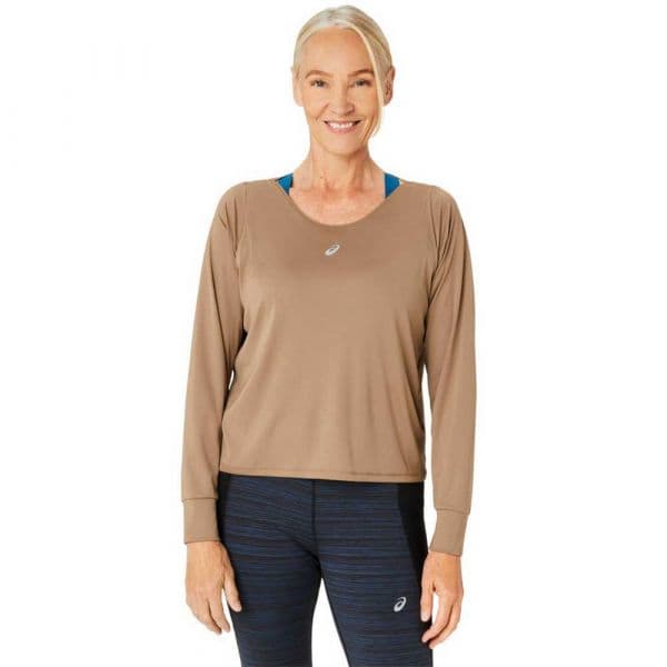 Asics Camisola Nagino Run Ls Top 2012d085-200 M Castanho