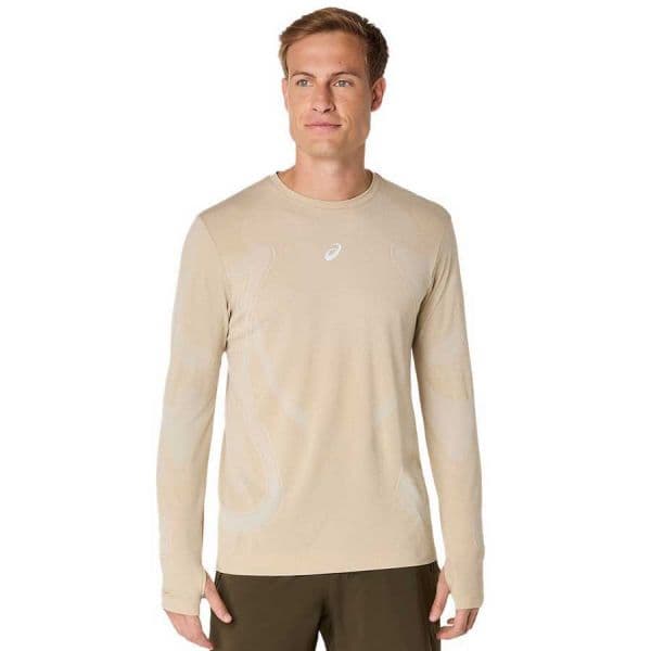 Asics Camisola Road Seamless Ls Top 2011d356-100 L Castanho