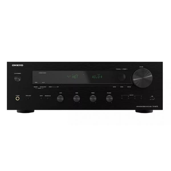 Onkyo TX-8470 Recetor Estéreo com Bluetooth, Wi-Fi e Streaming, Preto