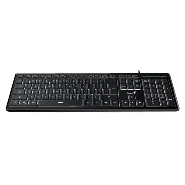 Teclado Genius SlimStar 820 AI Iluminado Preto