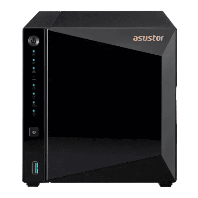 Asustor NAS 4 Bay Drivestor 4 Pro (AS3304T V2) Realtek RTD1619B, 2GB DDR4, Preto