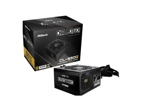 Asrock Challenger CL-650G Fonte de Alimentação 650W 80+ Gold Modular Preta