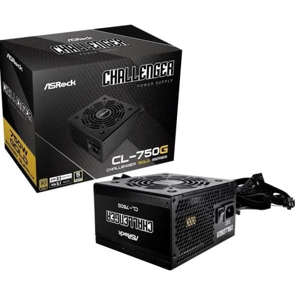 Asrock Phantom Gaming PG-750G Fonte de Alimentação 750W 80 Plus Gold
