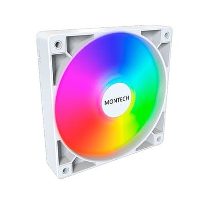 Montech GF120 ARGB PWM Ventoinha 120mm Branco