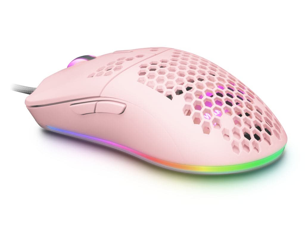 Rato Mars Gaming MMAX RGB Rosa