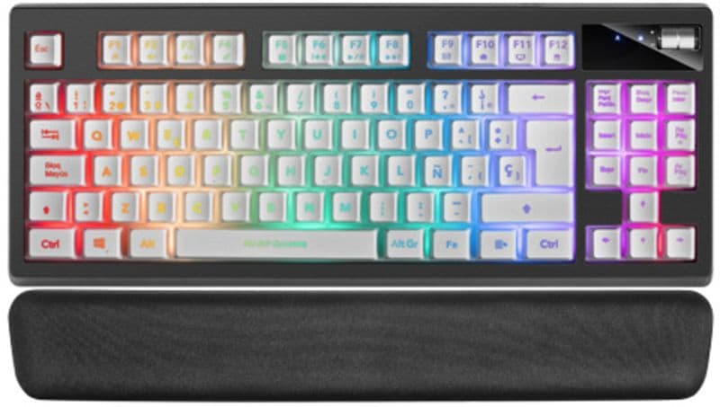 Teclado Mars Gaming MKAX, TKL, H-Mechanical, PT Branco