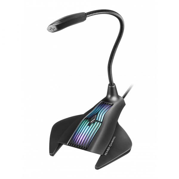 MICROFONE MARS GAMING MMIC PRETO RGB FLOW