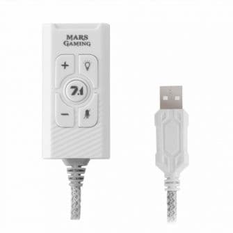 Mars Gaming MSC2 Placa de Som Externa 7.1 USB Branca