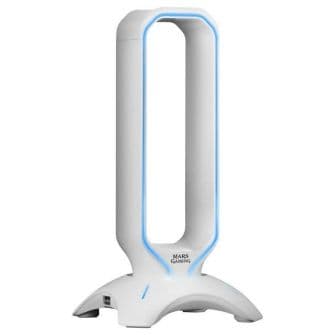 Mars Gaming Base p/ Headset MHHXW c/ Hub USB (Branco) - MHHXW