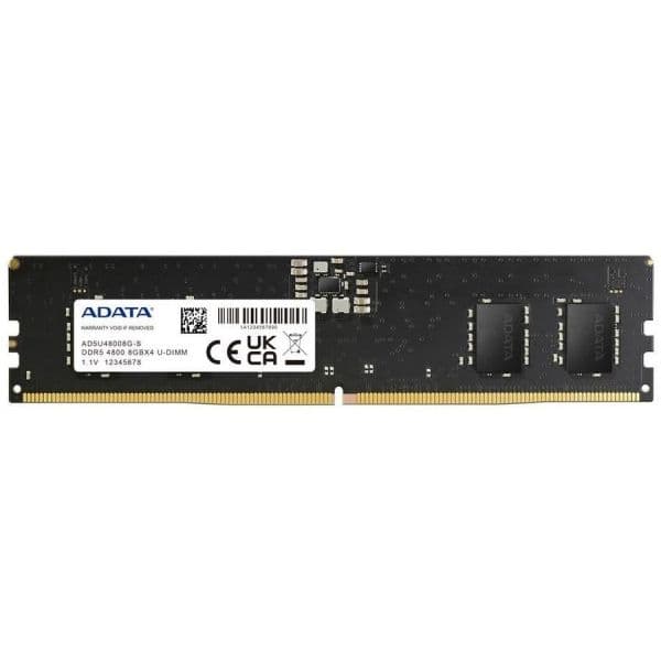 Memória RAM ADATA 8GB (1x8GB) DDR5-4800MHz CL40 - AD5U48008G-S