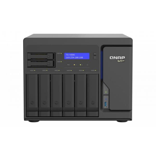 QNAP TS-h886 NAS Tower Ethernet LAN Preto D-1602