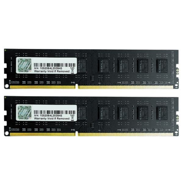 Memória RAM G.Skill 16GB Value Select (2x 8GB) DDR3 1600MHz PC3-12800 CL11 - F3-1600C11D-16GNT