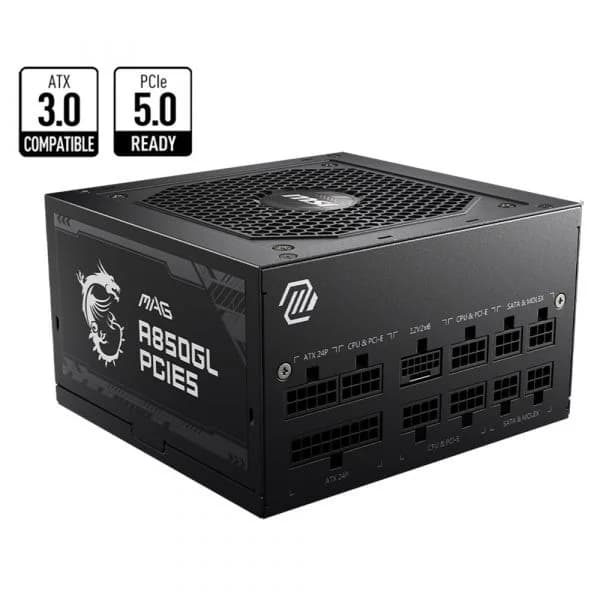MSI MAG A850GL PCIE5 850W 80 PLUS Gold Modular