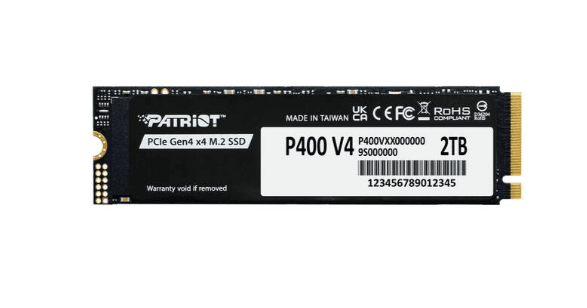 SSD Patriot 2TB P400 V4 M.2 PCIe 4.0 NVMe 2.0