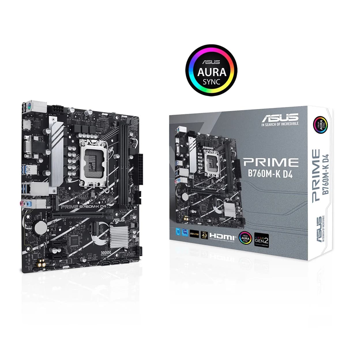 Motherboard Asus Prime B760M-K D4 - 90MB1DS0-M0EAY0
