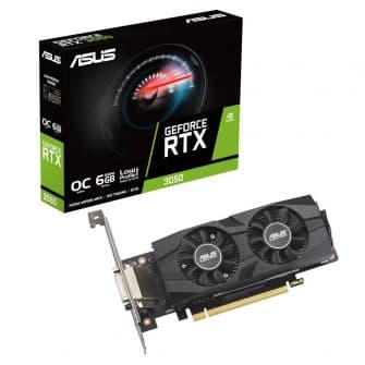 ASUS RTX3050-O6G-LP-BRK 6GB GDDR6 HDMI DP - 90YV0KQ0-M0NA00