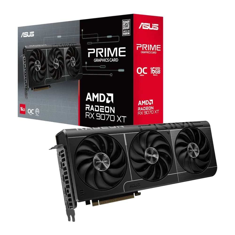 Asus Radeon RX 9070 XT Prime OC 16GB GDDR6