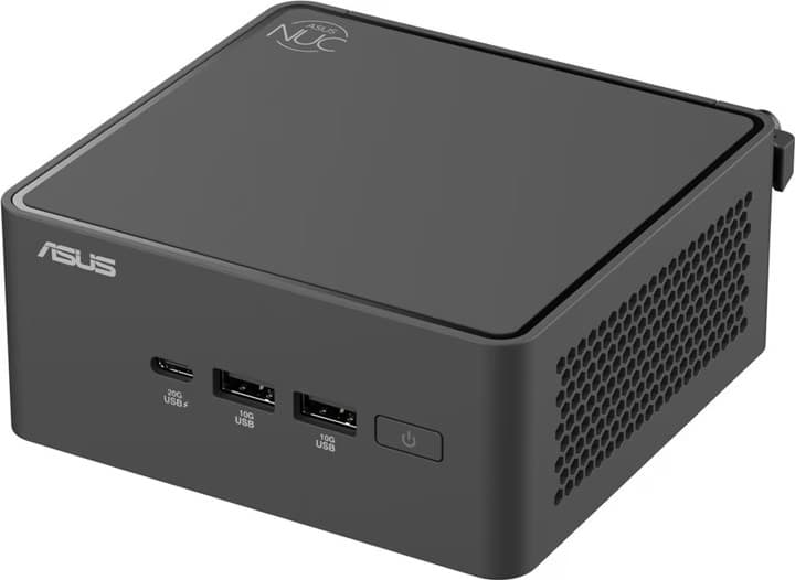 Asus NUC 15 Pro Tall Kit RNUC15CRHI300000 Intel Core 3 100U Intel Graphics Wi-Fi 7 Bluetooth 5.4 Gigabit Ethernet 2.5 Black