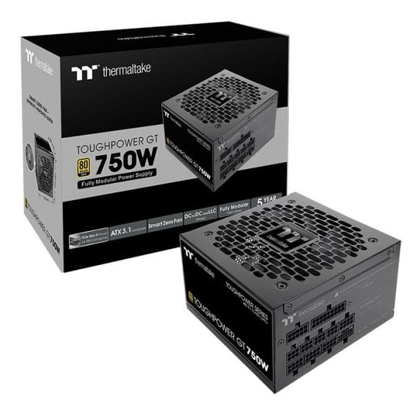 Fonte de Alimentação Thermaltake 750W Certificação 80 PLUS Modelo TR2 S 750W Tecnologia Hidráulica