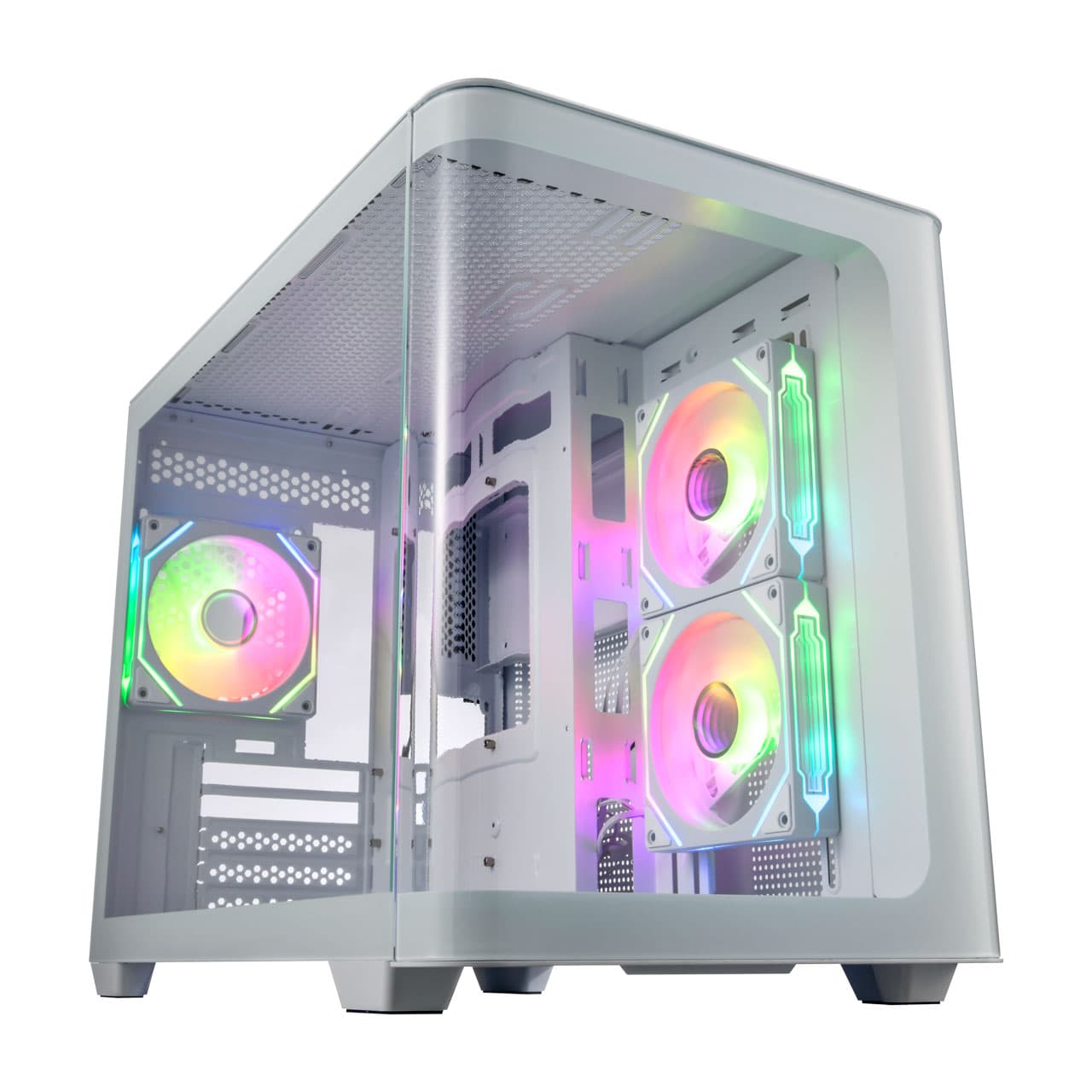 FSP S380-WA Vidro Temperado Branco