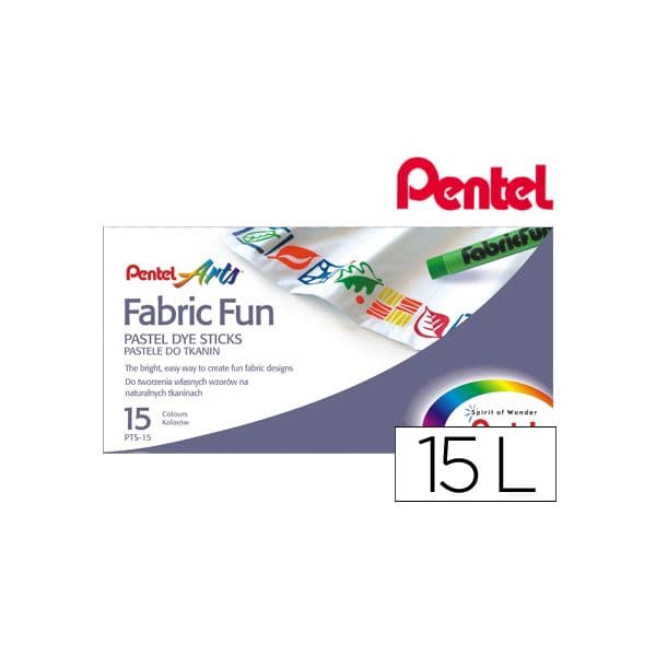 Pentel Caixa 24 de Pastel a Óleo p/ Tecido PTS-15 - PTS2-15