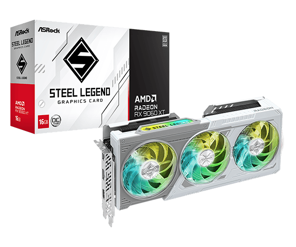 ASRock Radeon RX 9060 XT Steel Legend 16GB OC GDDR6