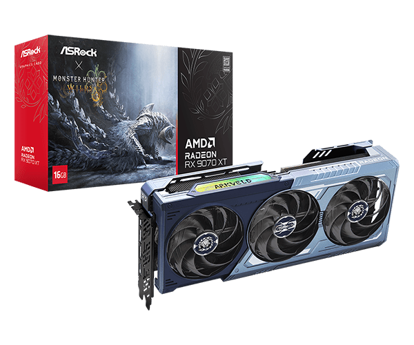 AsRock RX 9070 XT Monster Hunter Wilds Edition 16GB GDDR6