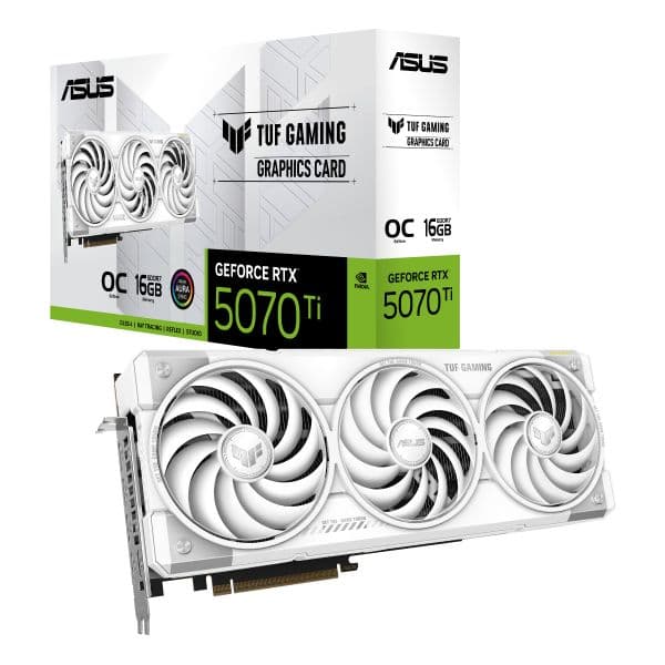 Asus GeForce RTX 5070 Ti TUF Gaming OC 16GB GDDR7 White