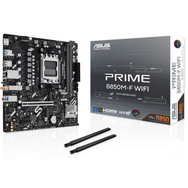 Motherboard ASUS PRIME B850M-F WIFI B850 AM5 DDR5 Micro ATX WiFi 6 M.2 PCIe 5.0