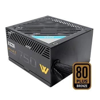 AZZA FONTE ALIMENTACAO BRONZE PSAZ-750W 750W 62A/12V SR UVP OVP OPP OCP SCP