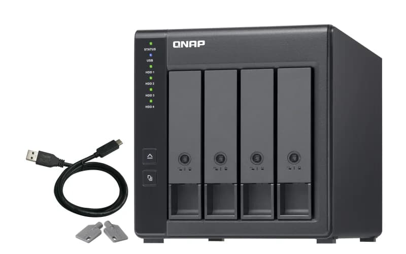 Unidade de Expansão NAS QNAP TR-004 - 4 Baías - USB Type C