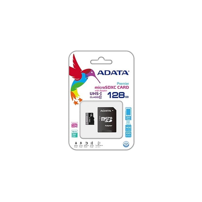 ADATA 128GB Micro SDXC Class 10 U1 + Adaptador - A0016158