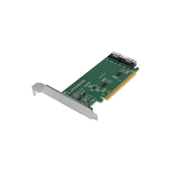 Icy Dock Adaptador PCIe 4.0 x16 2x SlimSAS 8i MB308A