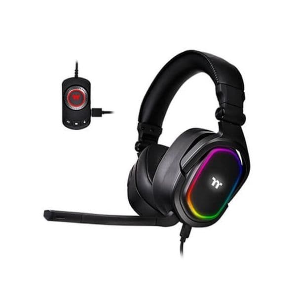 Thermaltake Headset Argent H5 RGB Preto