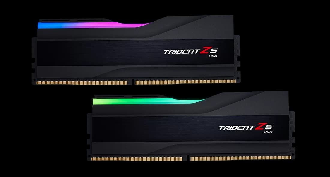 Memória RAM G.Skill 32GB Trident (2x16GB) Z5 RGB DDR5 6400MHz CL32 Preta