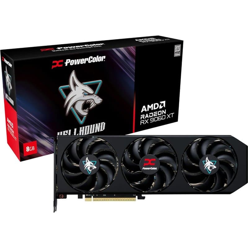 Powercolor Radeon RX 9060 XT Hellhound OC 8GB GDDR6
