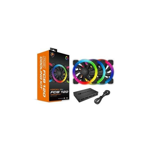 Ventoinha para Pc COUGAR Gaming Vortex RGB FCB 120 | Preto