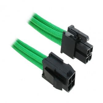 BitFenix 4-Pin ATX12V Sleeved Green / Black 45cm