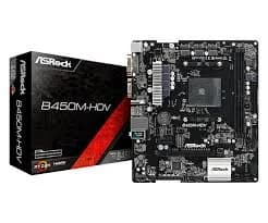 MB ASROCK B450M-HDV AMD AM4 B450 2DDR4 USB 3.1