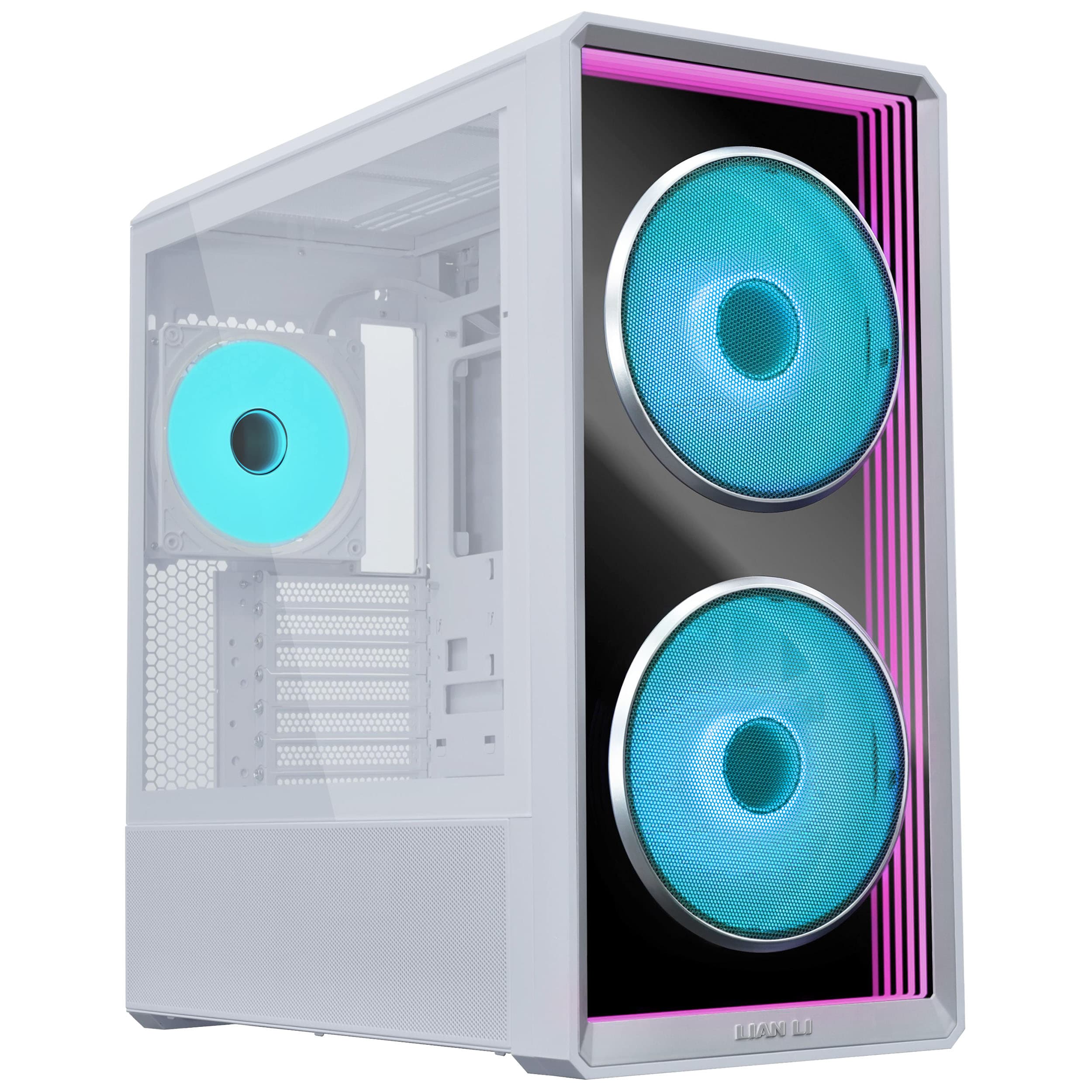 Caixa ATX Lian Li Lancool 217 Infinity Branca Vidro Temperado