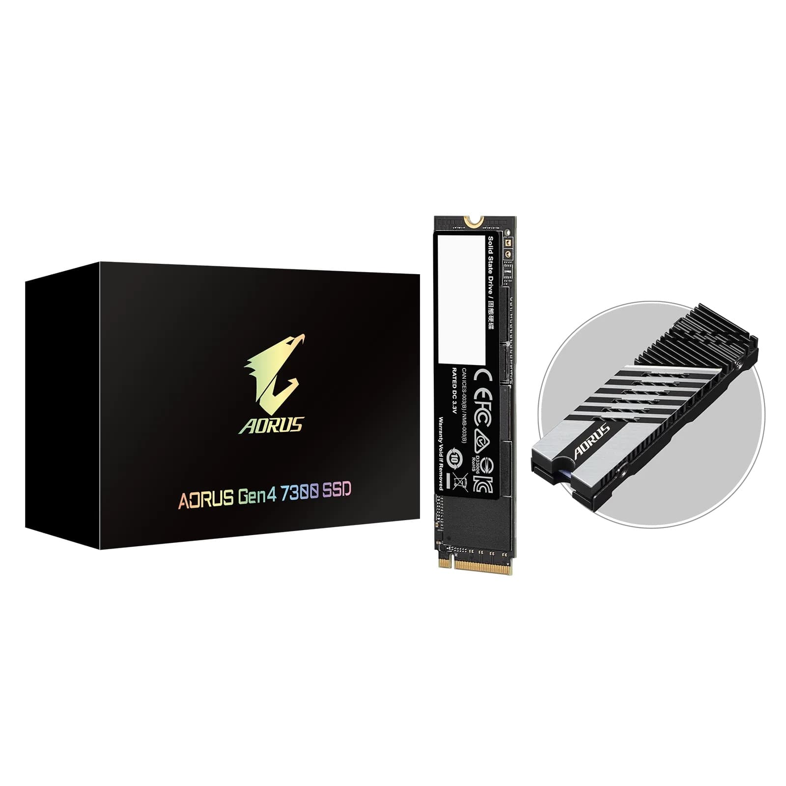 SSD Gigabyte 2TB AORUS GEN4 7300/7300E M.2 PCIe NVMe 4.0 3D TLC NAND