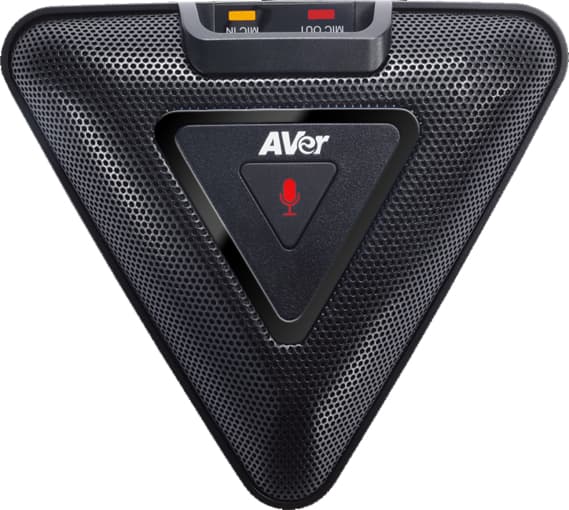 Aver Microfone de Expansão para VB342 Pro/VB350 60U3300000AD com Cabo de 10m Preto