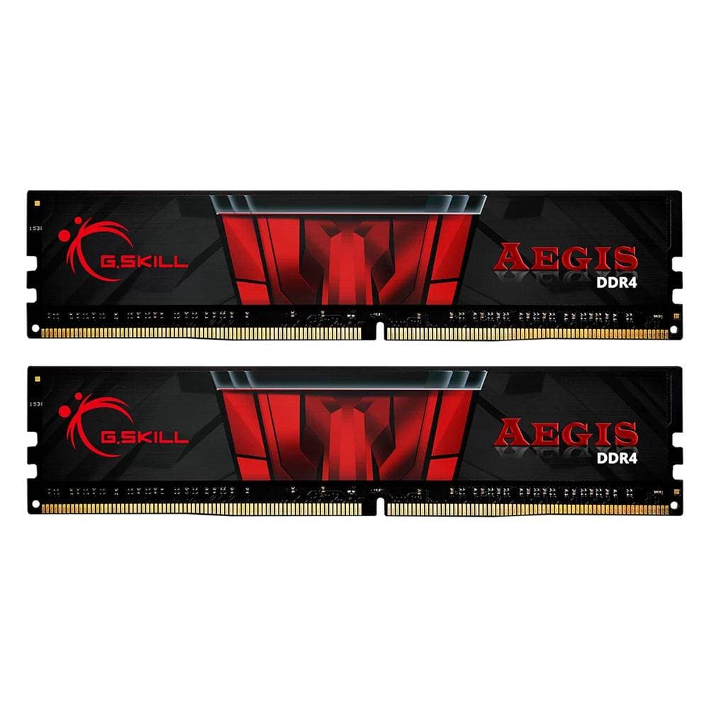 Memória RAM G.Skill 16GB Aegis DDR4 2400MHz PC4-19200 (2x 8GB) CL17 - F4-2400C17D-16GIS