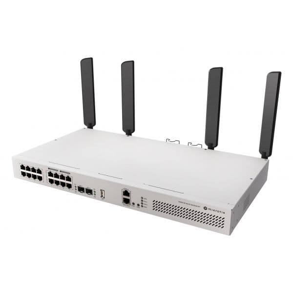 MikroTik Switch/Router 19 Portas Gigabit CRS418-8P-8G-2S+5axQ2axQ-RM