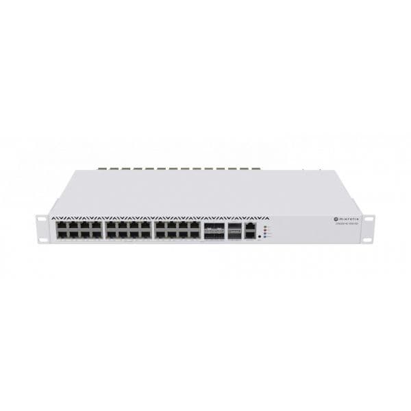 Switch Mikrotik Gigabit de 20 portas com 4 ACLs geridos SFP+, montagem em rack, cinzento