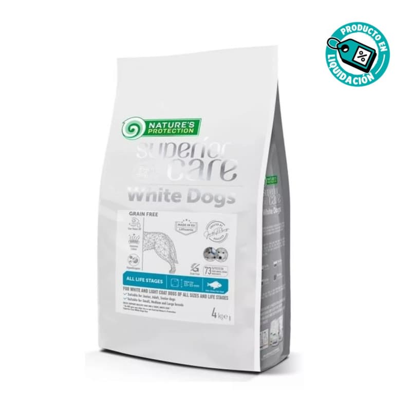 NATURE'S P SC White Dog Adult All Breed GF Pescado