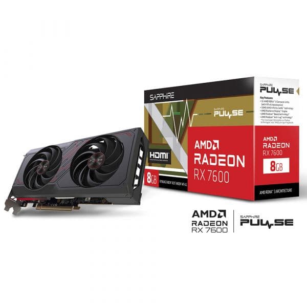 Sapphire Pulse Radeon RX 7600 8GB GDDR6 11324-01-20G