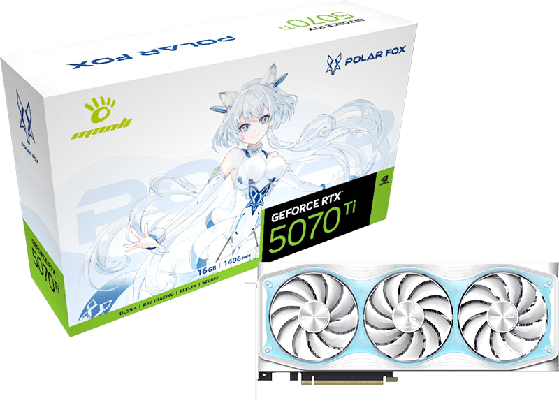 Manli GeForce RTX 5070 Ti Polar Fox OC 16GB GDDR7