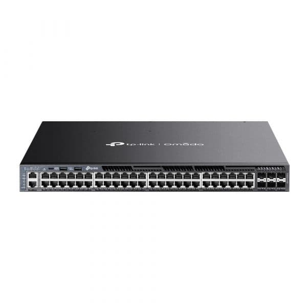 TP-Link Switch de Rede Omada 48 Portas Gigabit PoE+/6x SFP+ - SG6654XHP