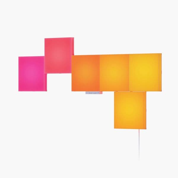 Nanoleaf Painéis de Luz Big Squares Starter Kit 6 Painéis